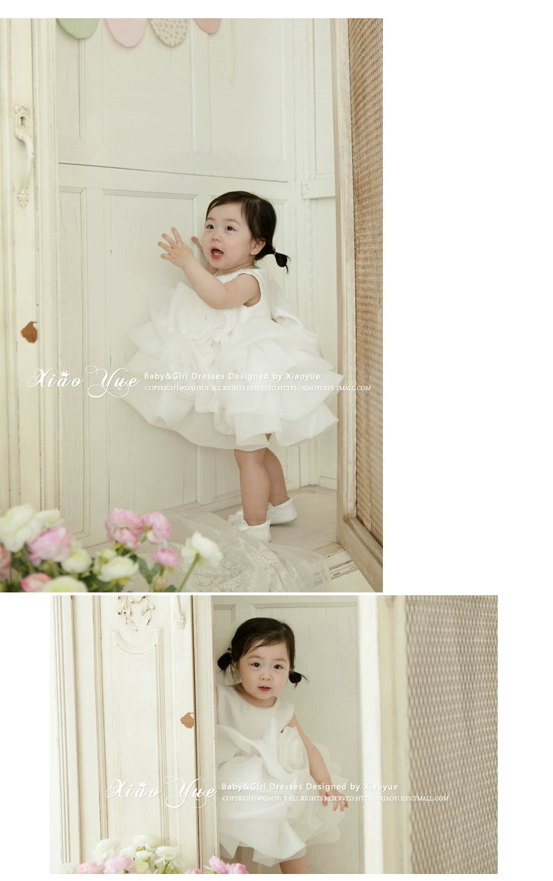 Fluffy Flower Princess Dress for Girls