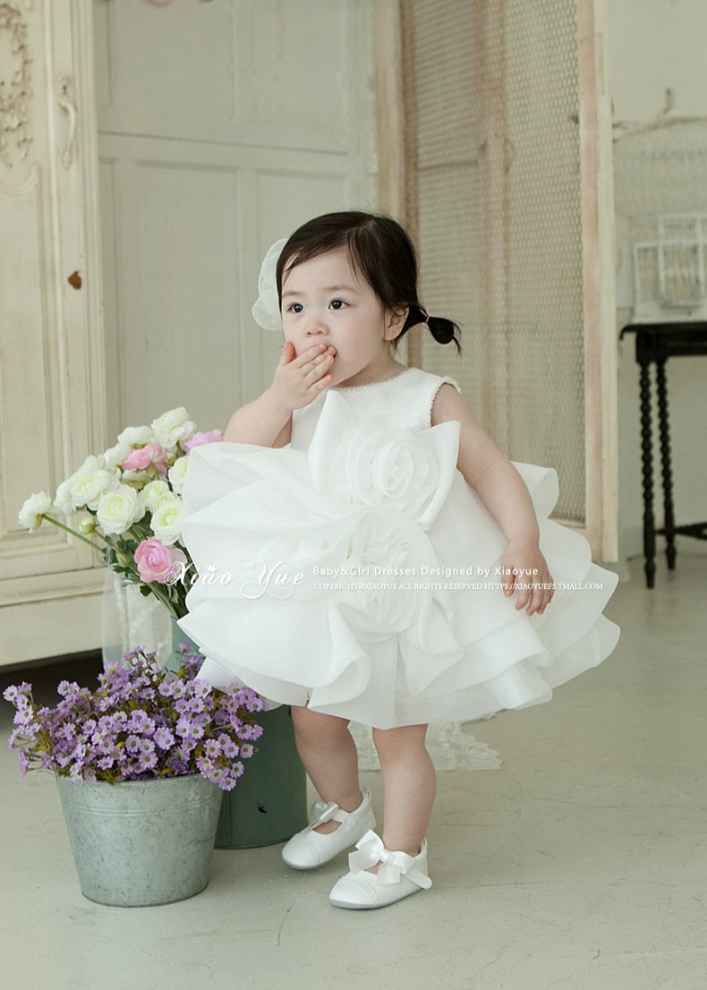 Fluffy Flower Princess Dress for Girls